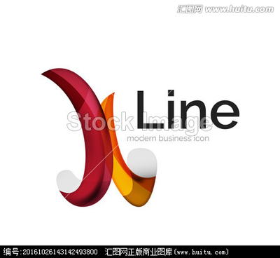 现代矢量色带标志 设计中的流动艺术