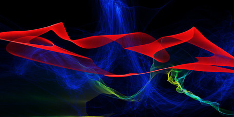 色带与彩带 从艺术到庆典的火焰金色线条美学